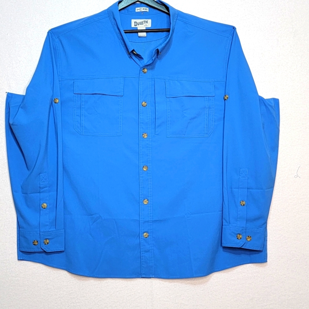 Duluth Trading Co. Men's Big & Tall Blue Shirt. SIZE 3XL. #790